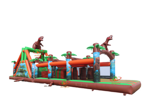 Cute Animated Dinosaur Shape Water Park Inflatable Barrier