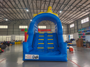 High-quality Custom Indoor And Outdoor Water Park Blue Inflatable Water Slide