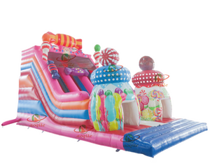Aoqile High-quality Land Outdoor Inflatable Car Slide Used for Events