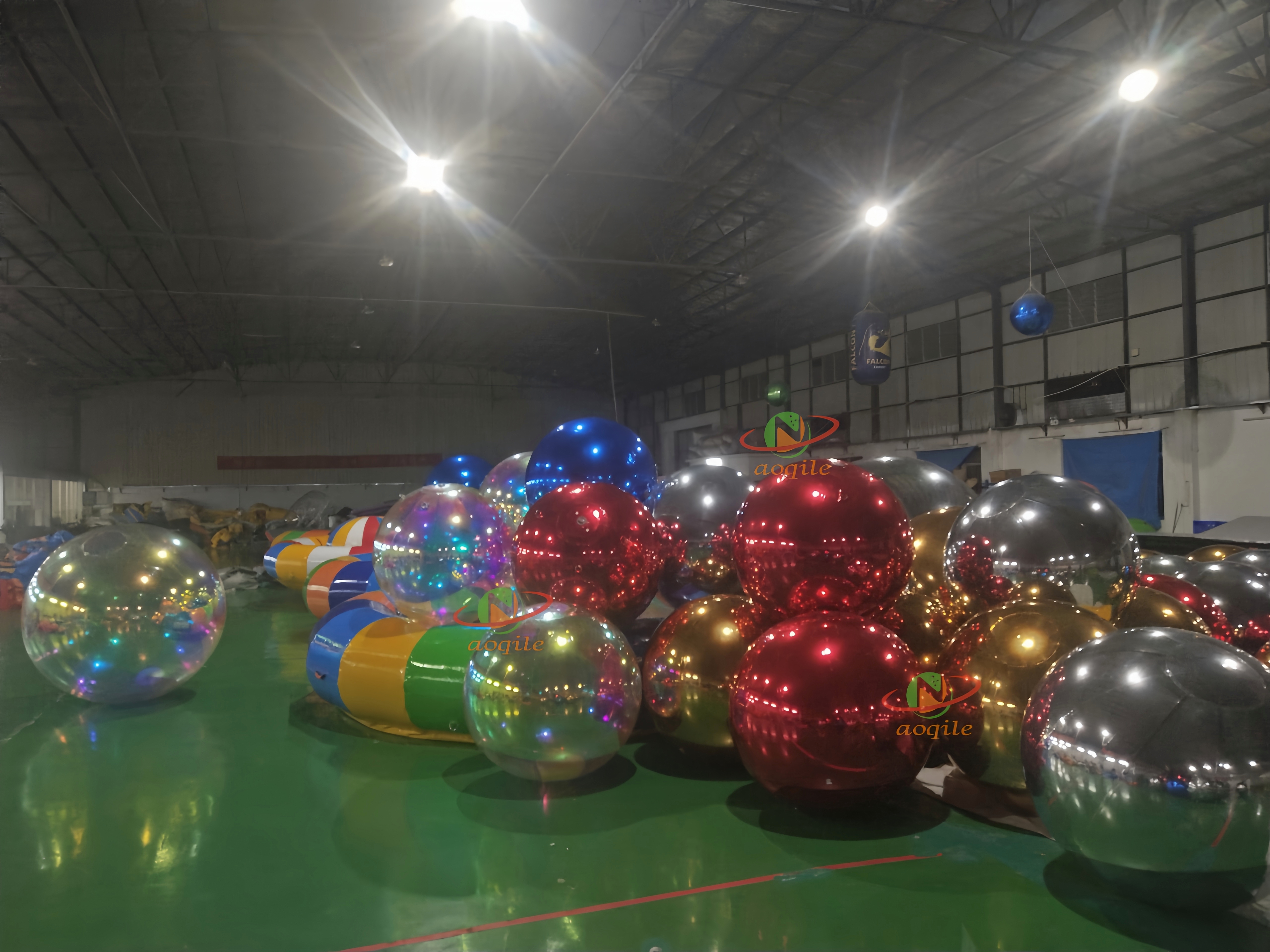 Wedding stage decoration large Giant laser Inflatable Mirror Ball disco inflatable mirror ball in red blue gold green black