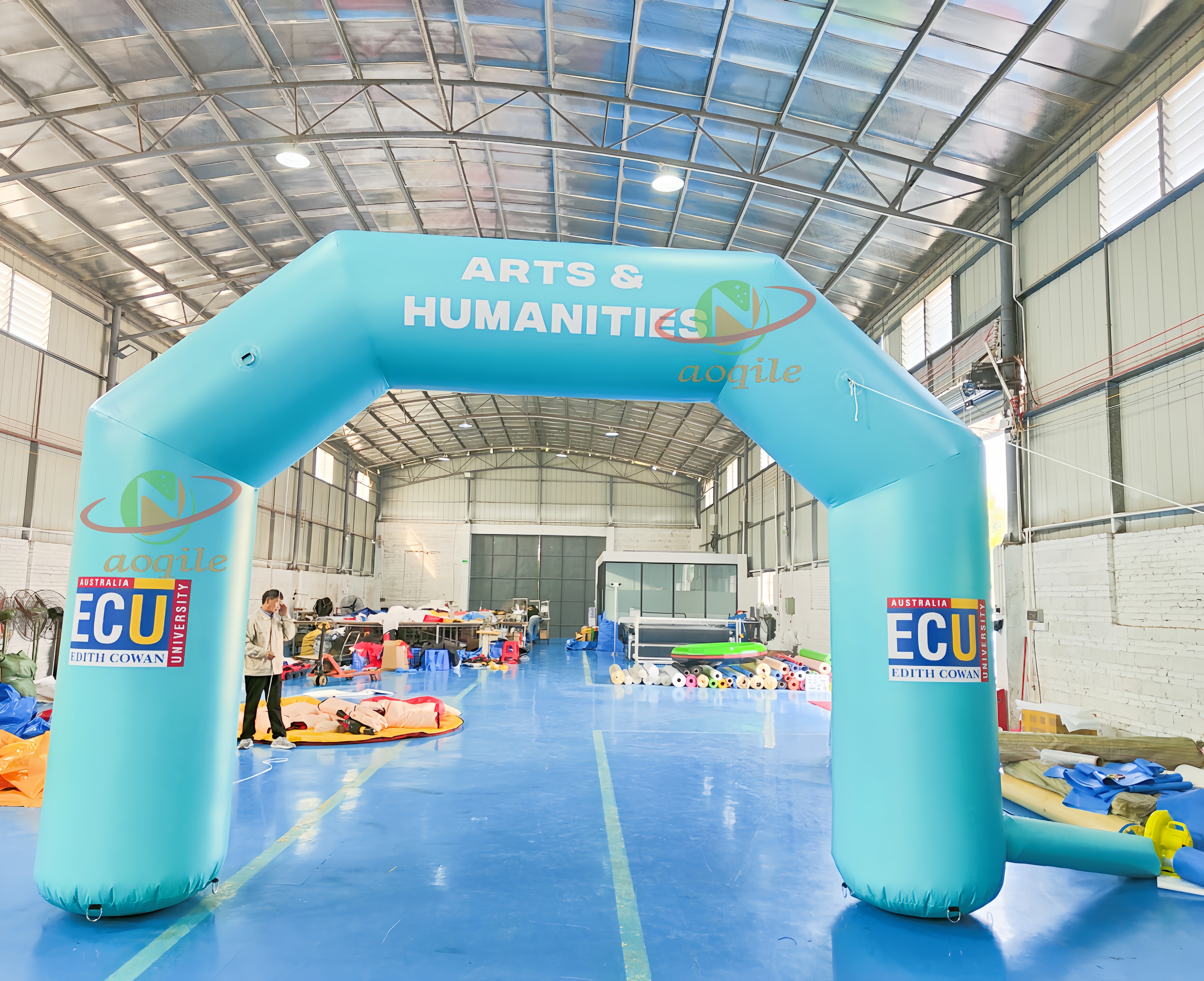 Sports Outdoor Competition Arch Portable Inflatable Arch Equipment Eye Catching Advertising Arch