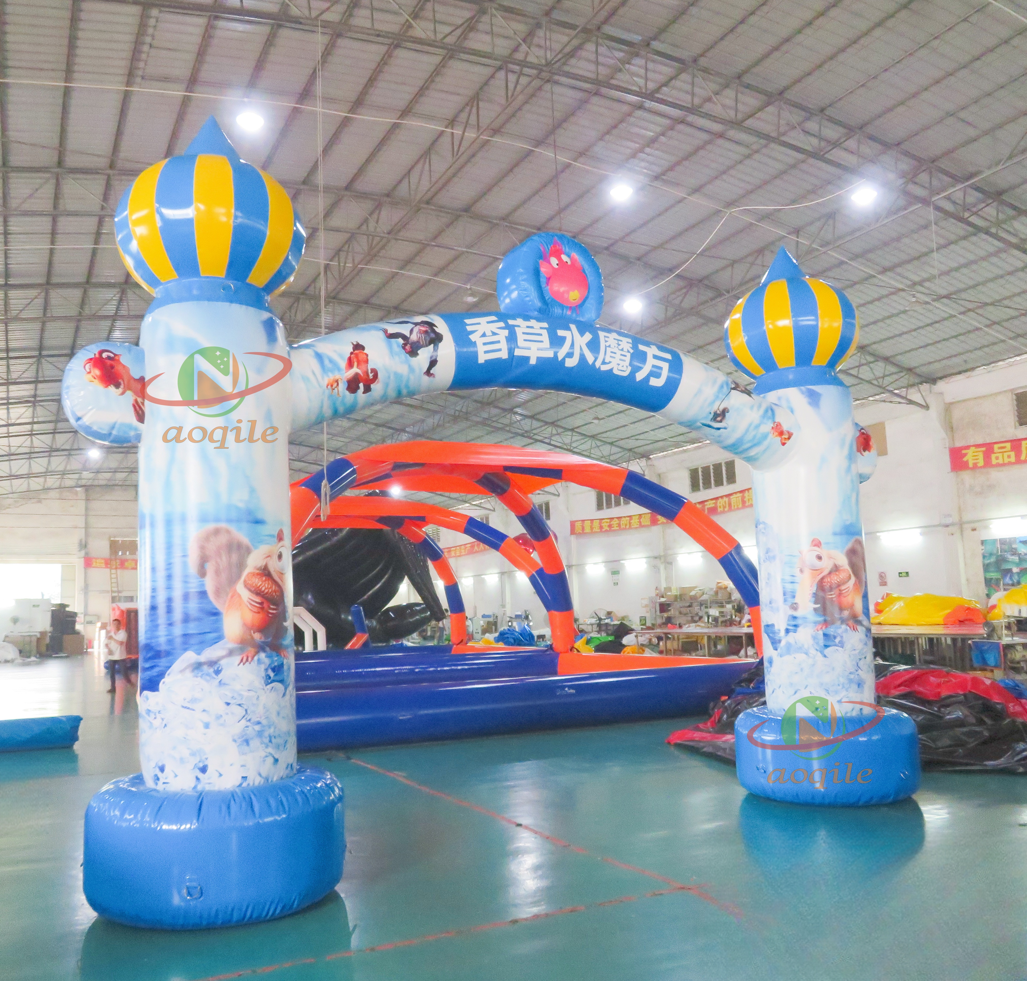 Outdoor Inflatable Advertising Arch Sports Event Starting Line Marathon Arch Equipment