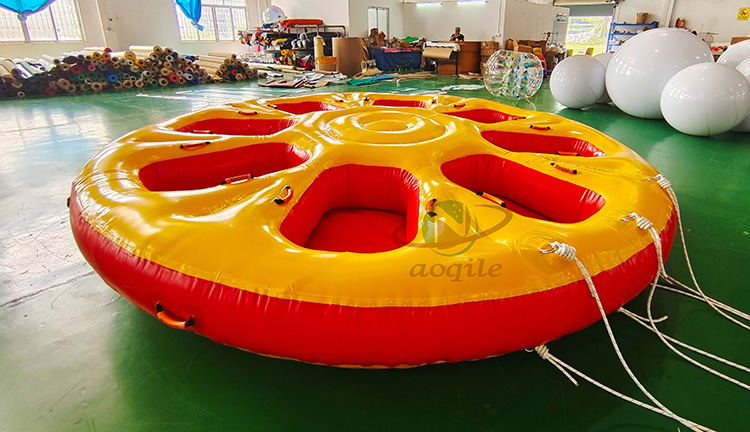 Inflatable 8 Person Donut Boat Water Ski Towable Water Sports Games Inflatable Flying Saucer