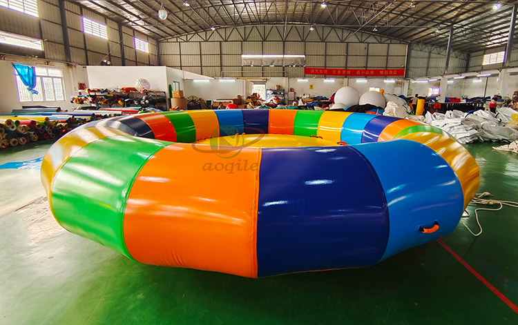 Inflatable Rotating Gyro UFO Towable Water Entertainment Inflatable Disco Boat