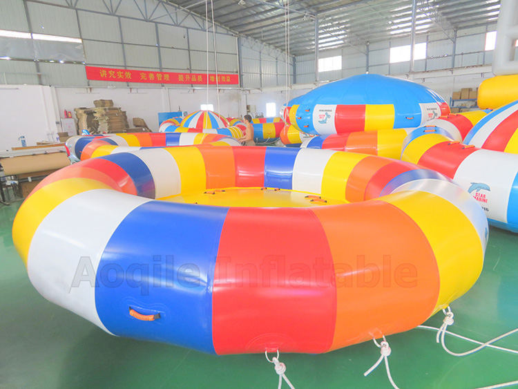 100% PVC tarpaulin material Flying Fish Yacht commercial inflatable Disco towable boat