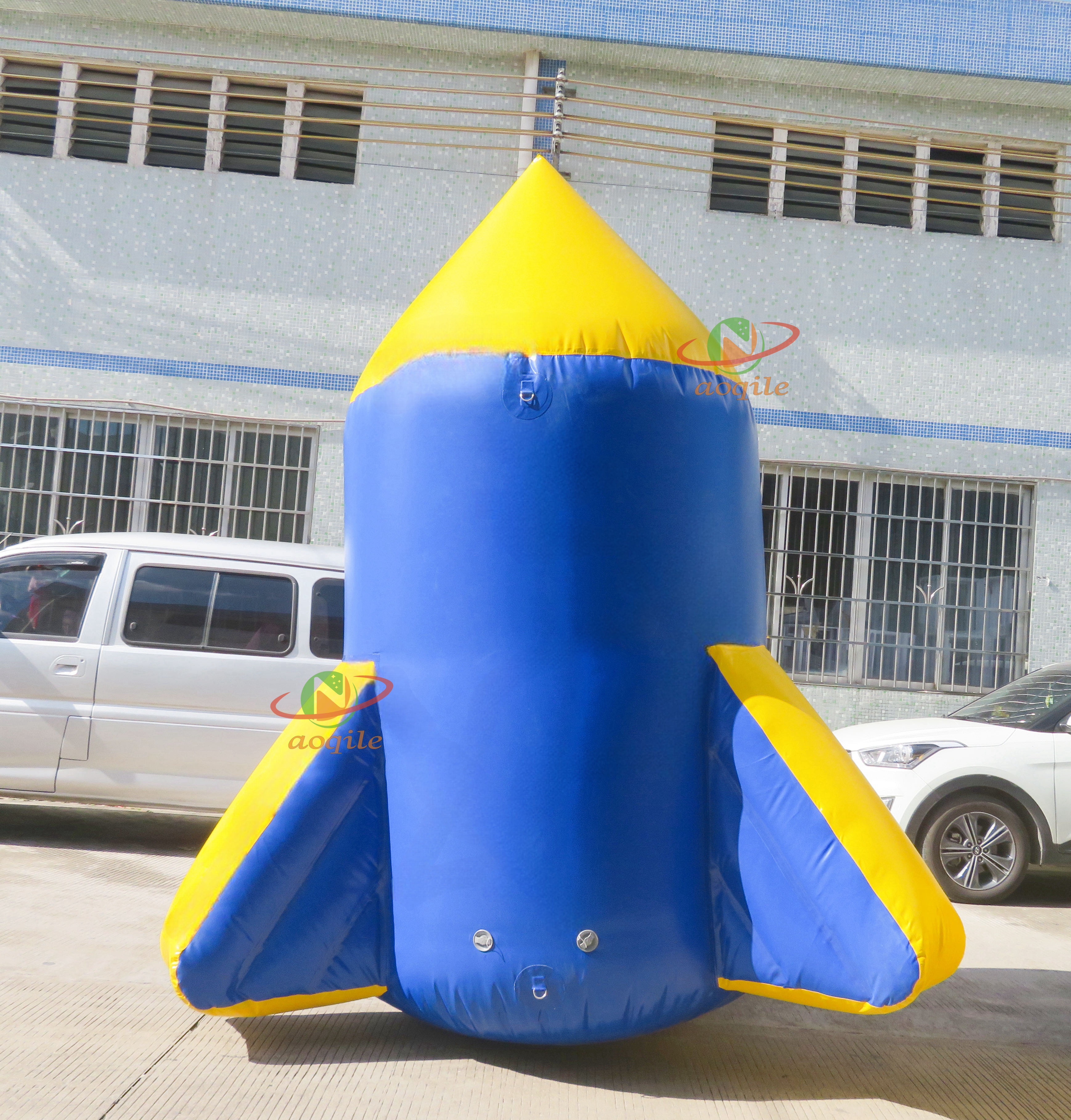 Inflatable Rocket Swimming Buoy Water Activities Floating Sea Area Marking Advertising Buoy