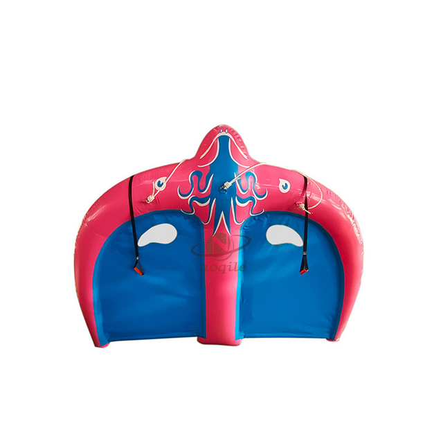 Thrilling Inflatable Drag Flying Fish Entertainment Water Skiing Game Towable Manta Ray