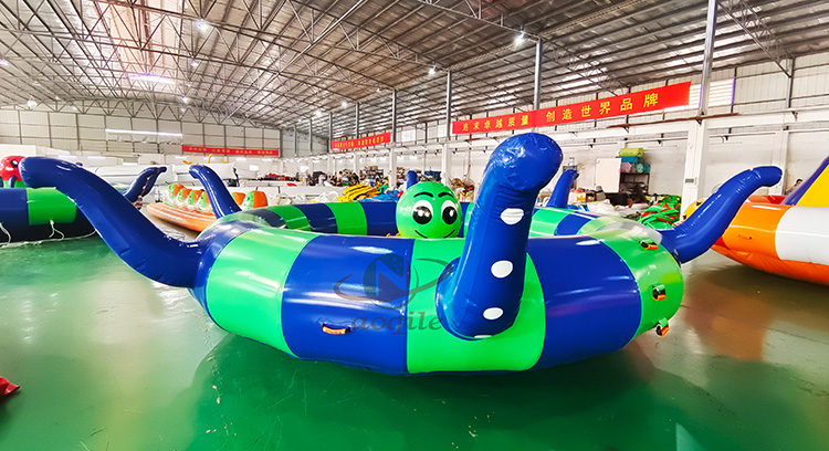 Custom design Sea Sports Inflatable Floating Spinning Donut Towable Inflatable disco Octopus Boat