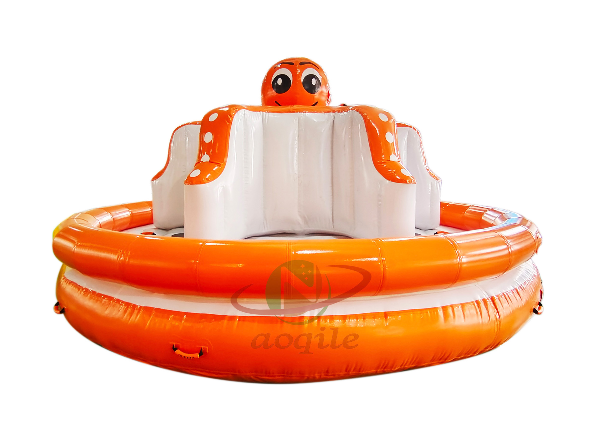 Inflatable Octopus Towable Water Sports , Inflatable Water Spinner Disco Towable