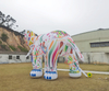 Advertising Inflatable Giant Elephant Model ,Giant Colorful Inflatable Elephant Animal Cartoon For Party Decoration