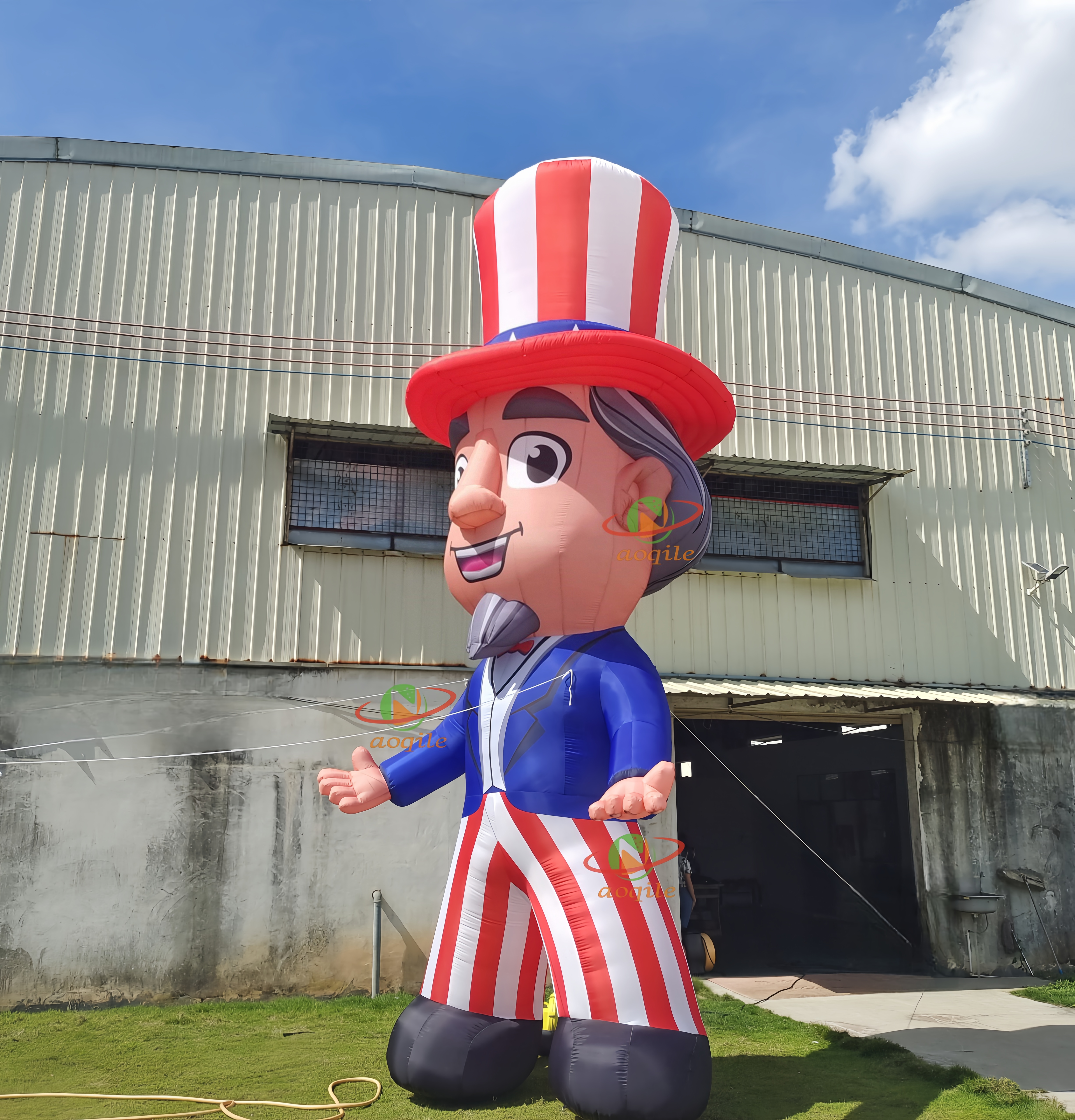 Best Selling Large Inflatable Flag Printed Uncle Sam Decorative Custom Character Advertising Model