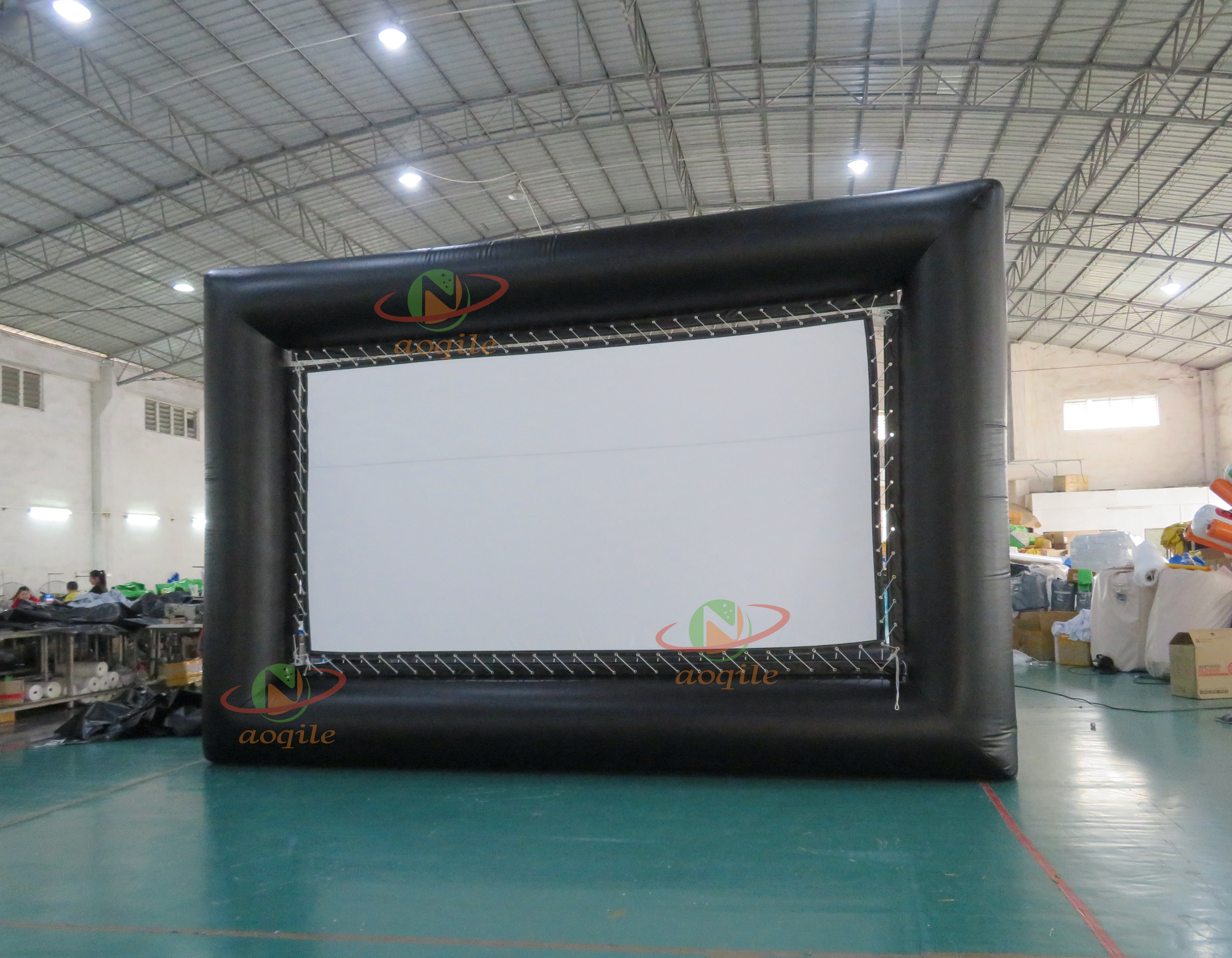 High Quality Outdoor 16ft Projector Screen Inflatable,Movie Screen Inflatable,Inflatable Led Screen For Rental