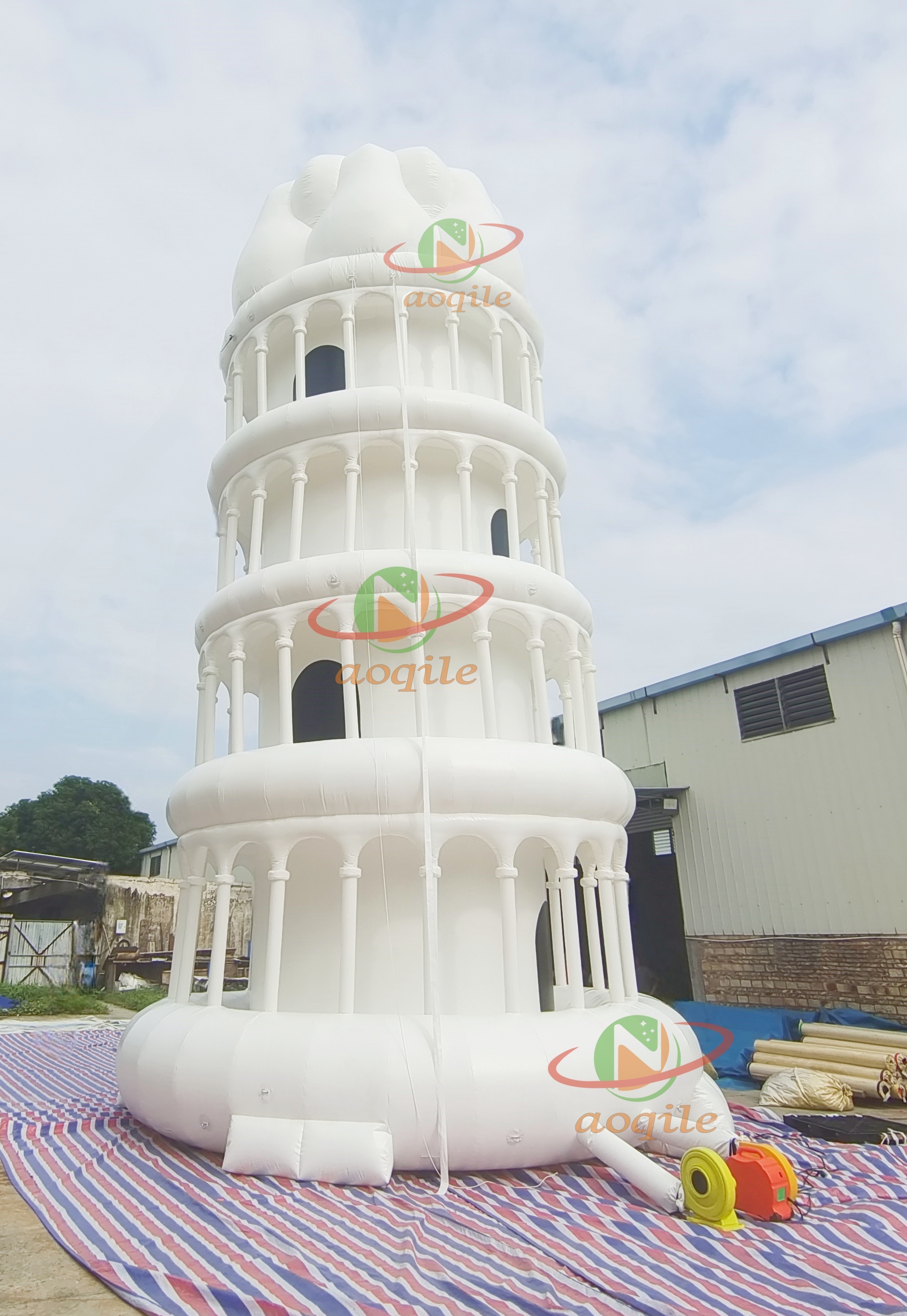 Aoqile Heavy Duty Inflatable Tall Tower Stable Structure for Outdoor Exhibition Opening Ceremony for Events