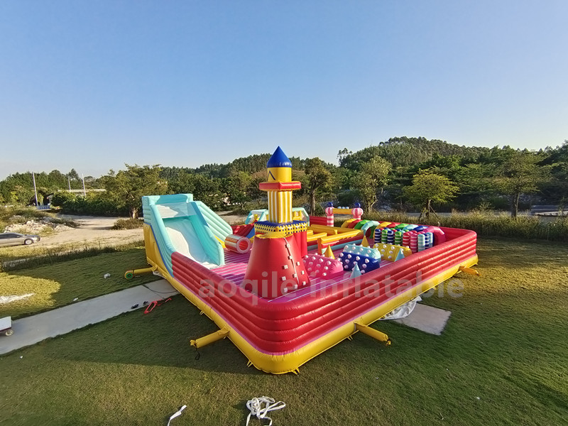 Aoqile Custom Logo Inflatable Combo Trampoline Castle for Carnival Celebrations for Events
