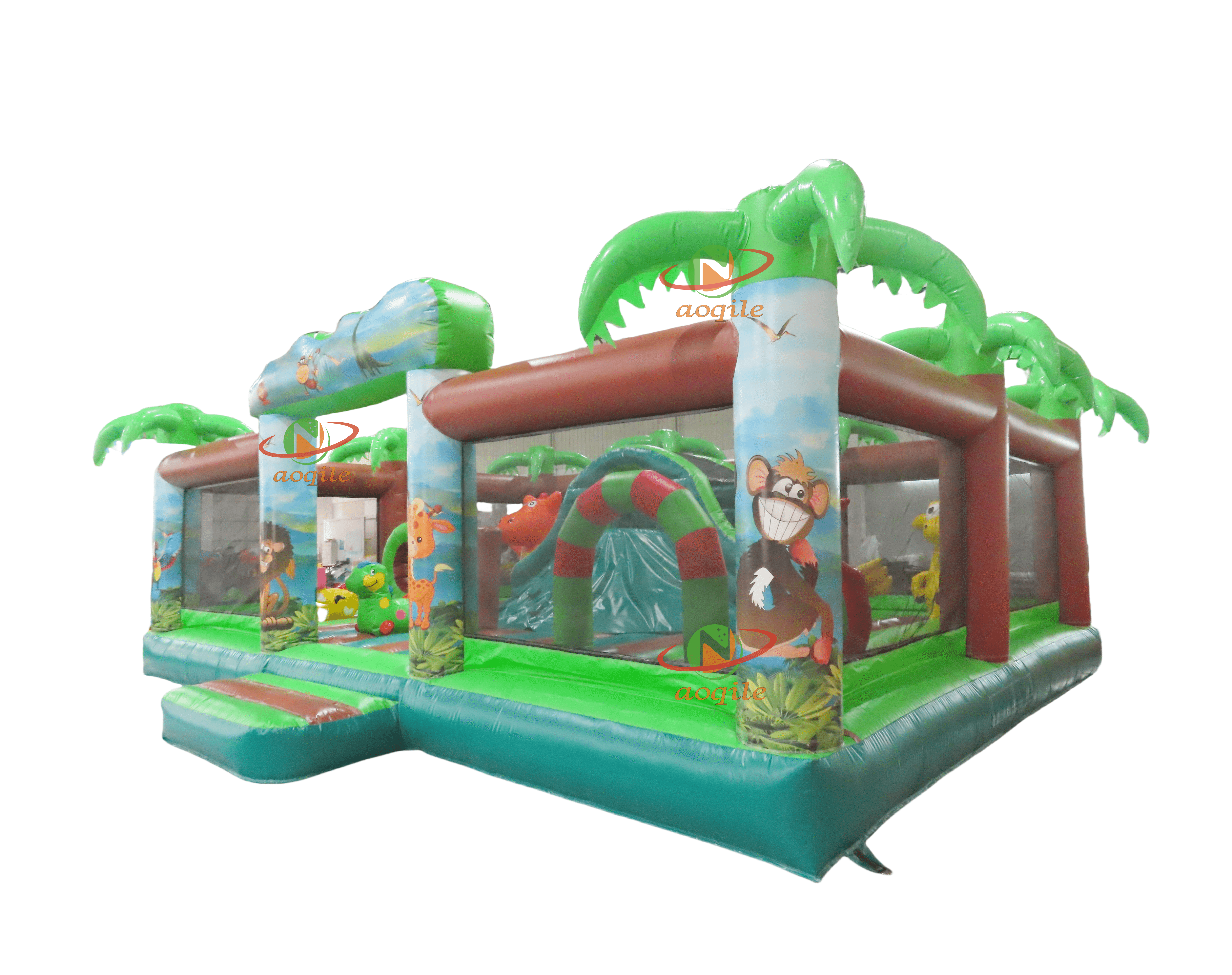 High-quality Custom Water Park Simulation Jungle Large Inflatable Combination