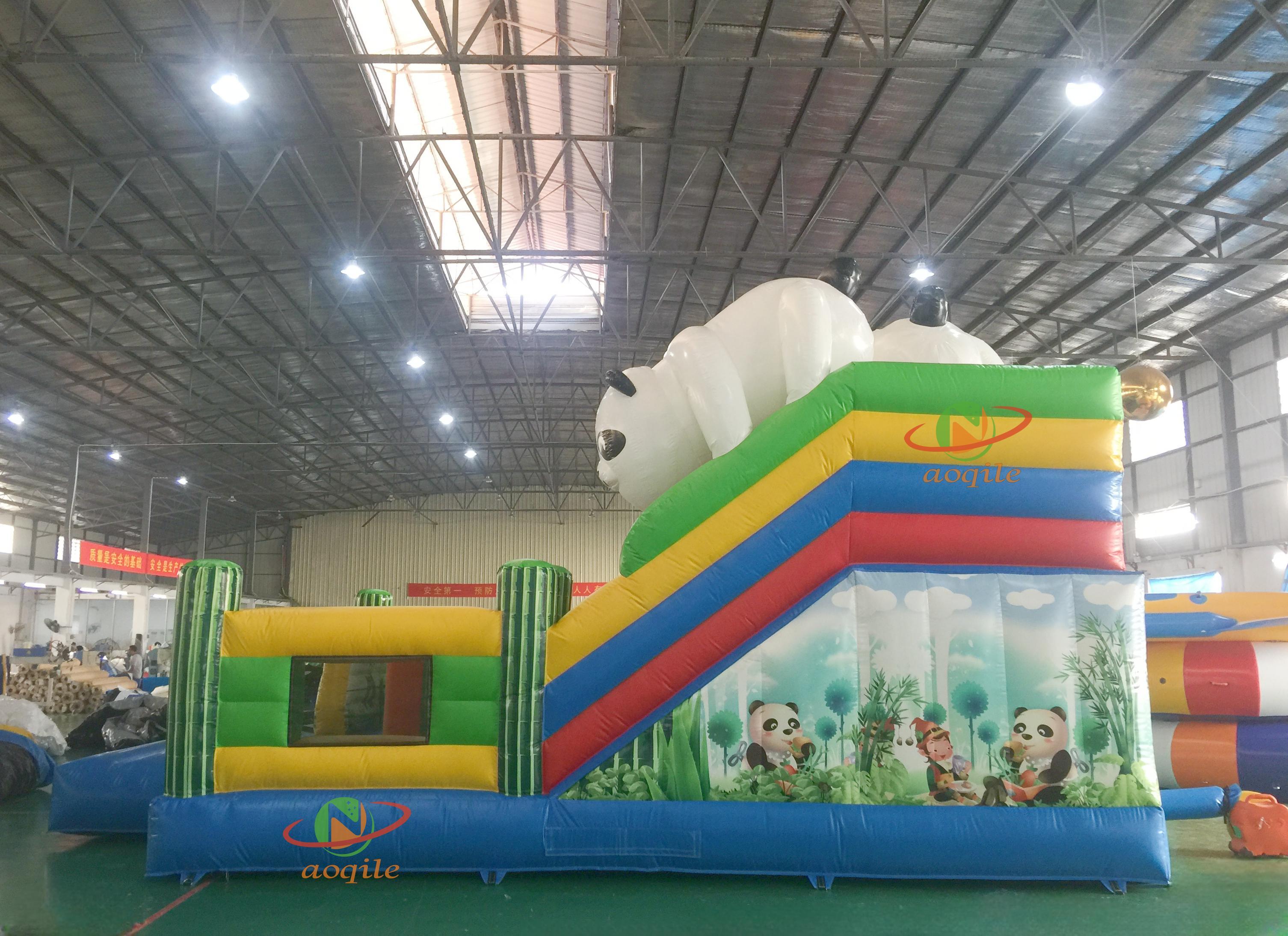 High Quality Custom Inflatable Water Park Cute Panda Style