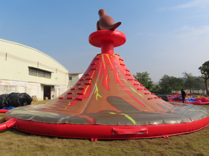 Large inflatable volcano climbing tower, children climbing sports tower